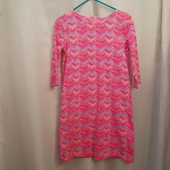 Vineyard Vines girls watercolor whale tail dress size 16 - Picture 1 of 5
